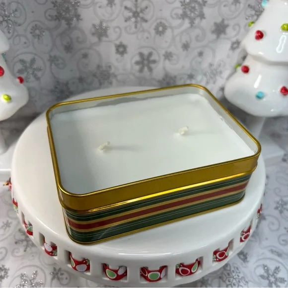 DW Home Christmas Seasons Greetings Tin Candle Trio - Peppermint & Candy Cane - Picture 3 of 8